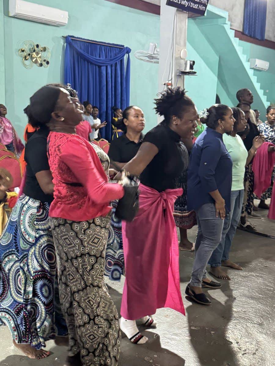 Worship at the altar at Throne Room