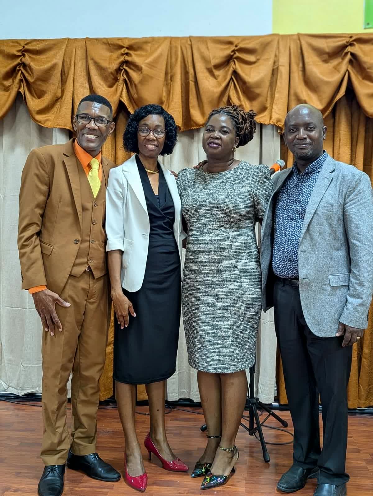 Apostle Lambert with ministers in Castries