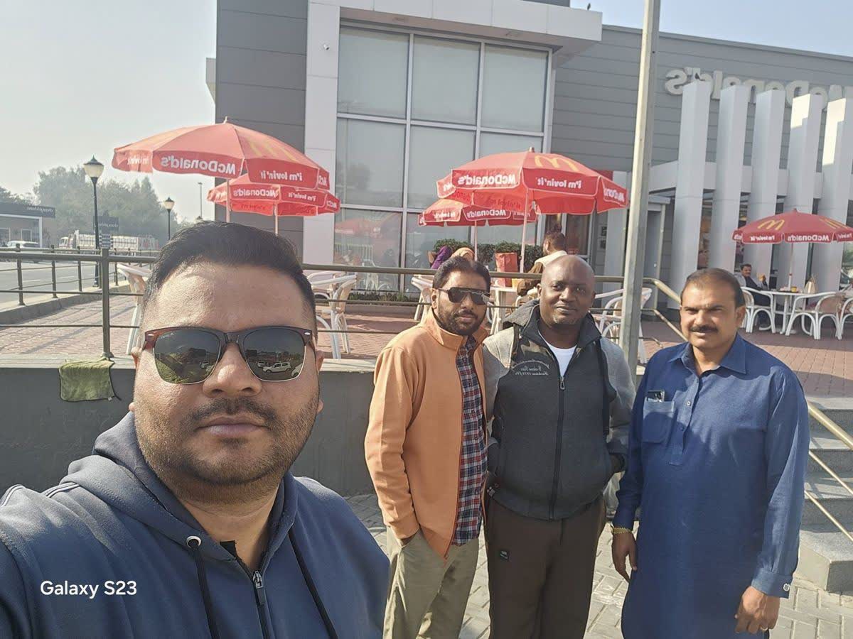 With friends in Bhera, Pakistan