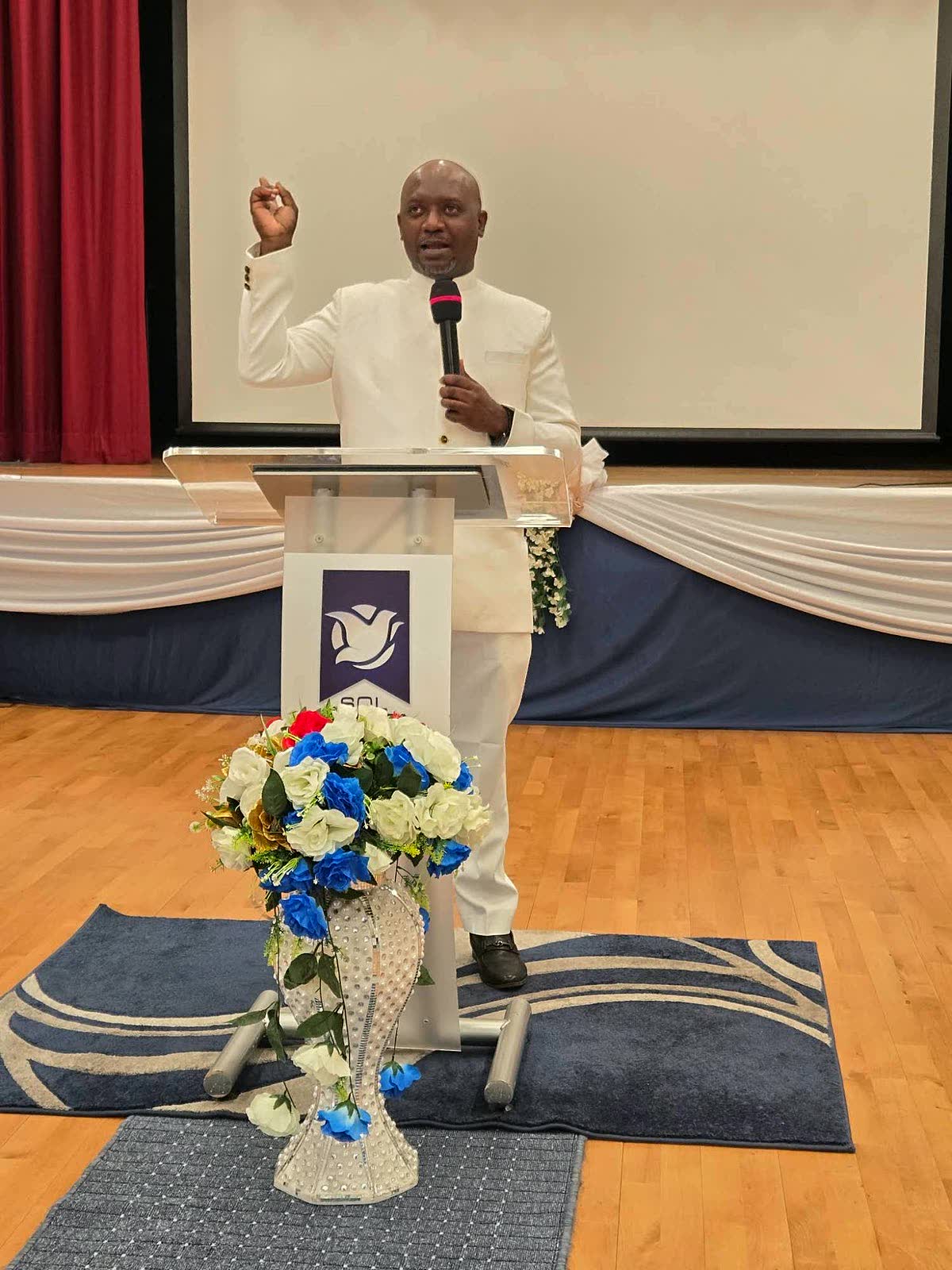 Apostle Lambert preaching in Hounslow